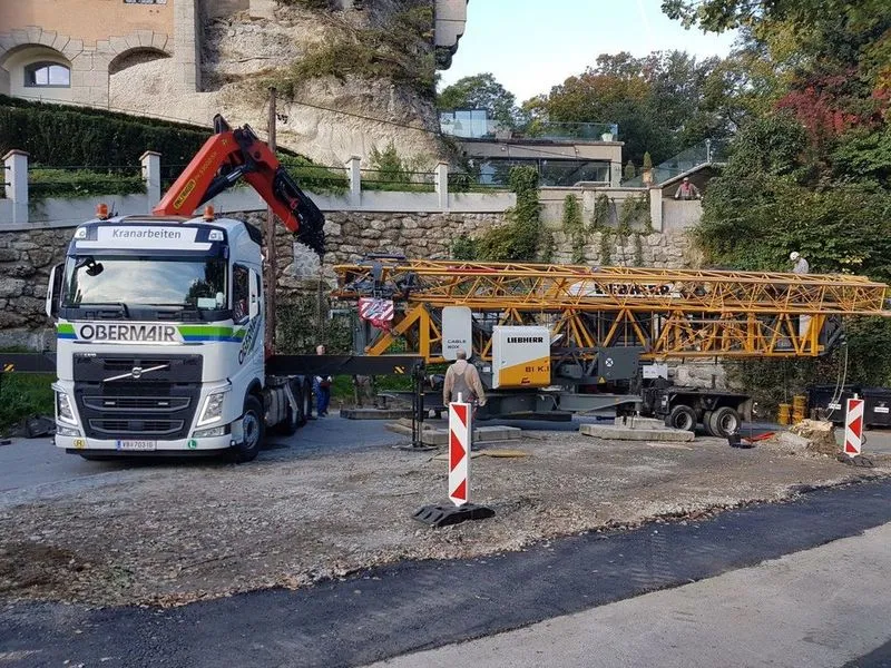 Kran im Einsatz